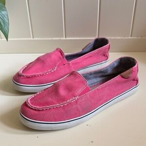 Sperry Top-Siders Pink Slip-On Canvas Loafers